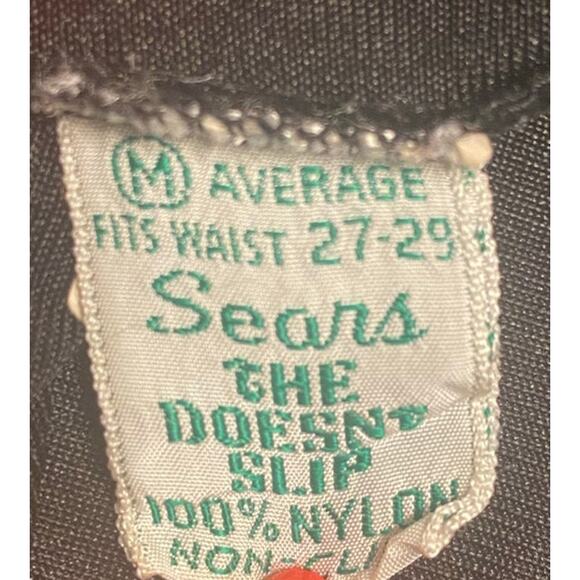 Vintage Sears “The Doesn’t Slip” Black Half Slip Skirt Retro Pinup Boudoir 50's - Picture 6 of 7